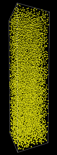 Picture: sedimentation of 7800 colloids