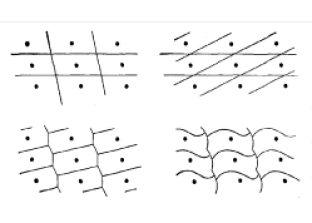 The choice of a unit cell is not unique. All of these unit cells reconstruct the same crystal.