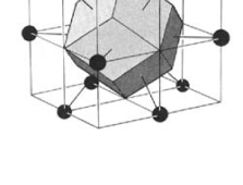 Wigner-Seitz unit cell for the bcc lattice (left) and the fcc lattice (right).